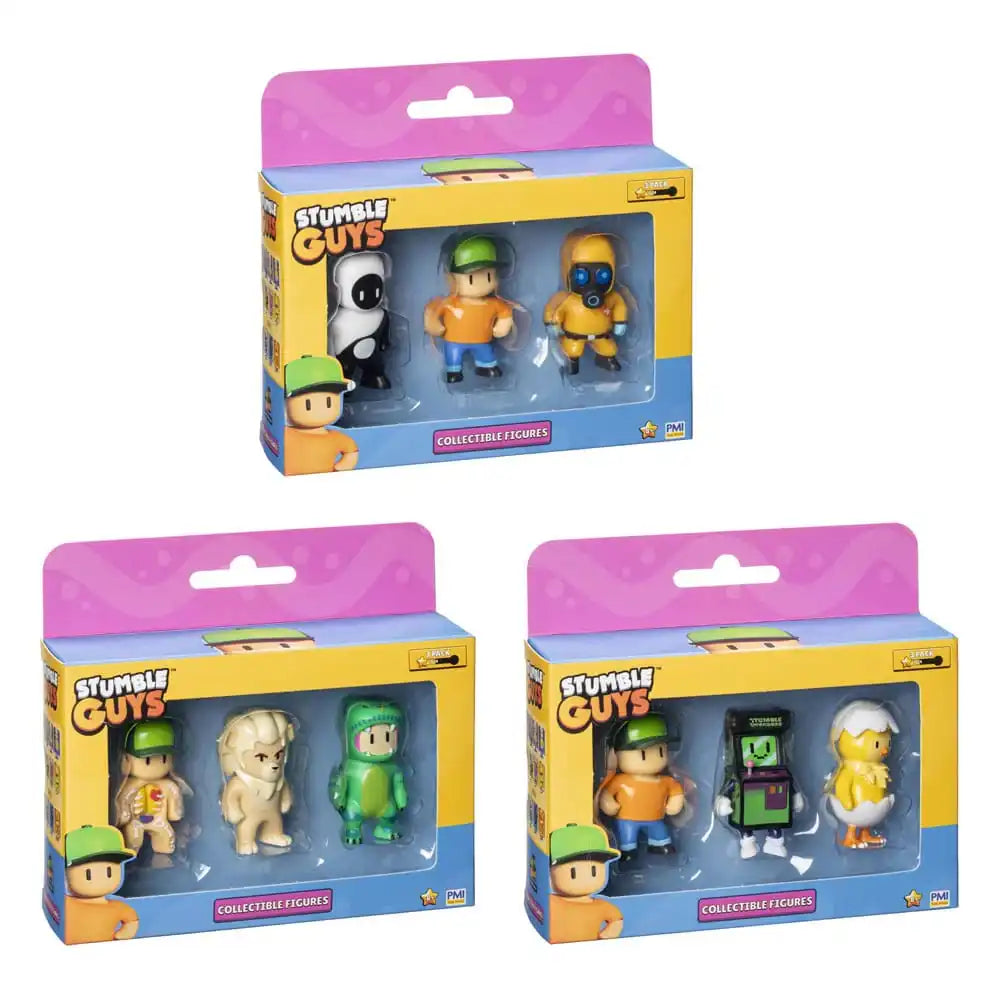 Stumble Guys: Wave 2 3er-Figuren-Fensterbox Sammelfiguren Sortiment - Smalltinytoystore