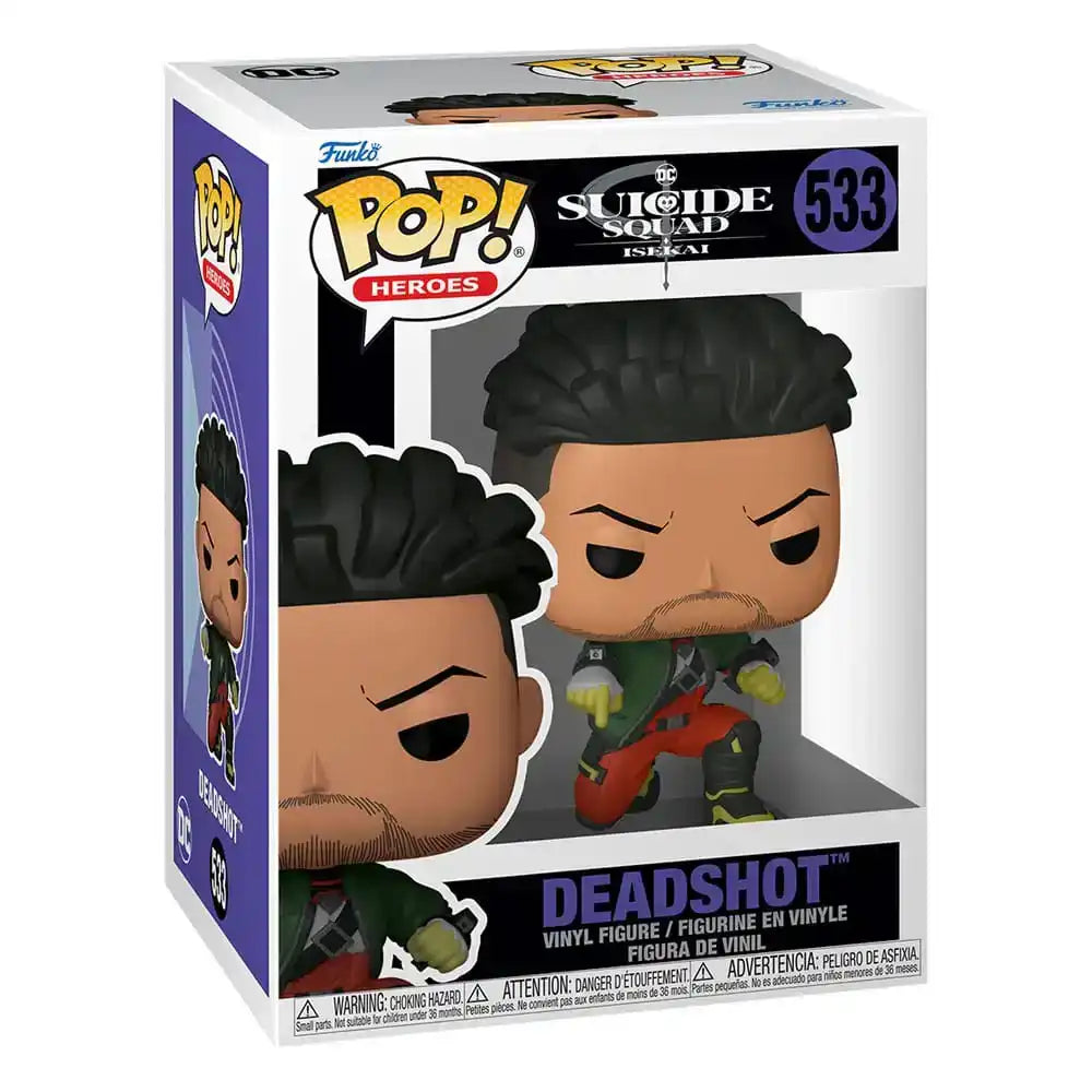 Suicide Squad Isekai POP! Animation Vinyl Figur Deadshot 9 cm - Smalltinytoystore