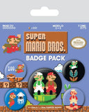 Super Mario Bros. Ansteck-Buttons 5er-Pack - Smalltinytoystore