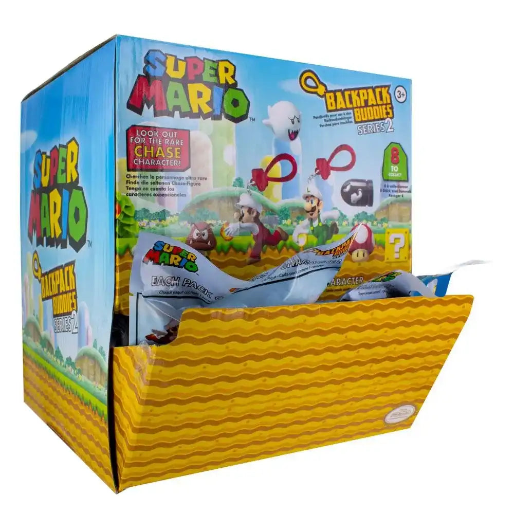 Super Mario Taschenanhänger Backpack Buddies Mystery Bags Display Series 2 (24) - Smalltinytoystore
