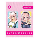 Super Sonico Ansteck-Buttons Doppelpack Set A - Smalltinytoystore