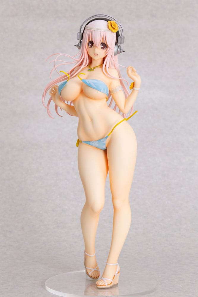 Super Sonico PVC Statue 1/4.5 Super Sonico Summer Vacation Ver. 35 cm - Smalltinytoystore