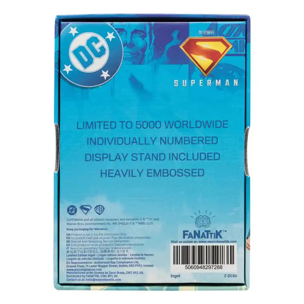 Superman 2025 Metallbarren Last Son of Krypton Limited Edition - Smalltinytoystore