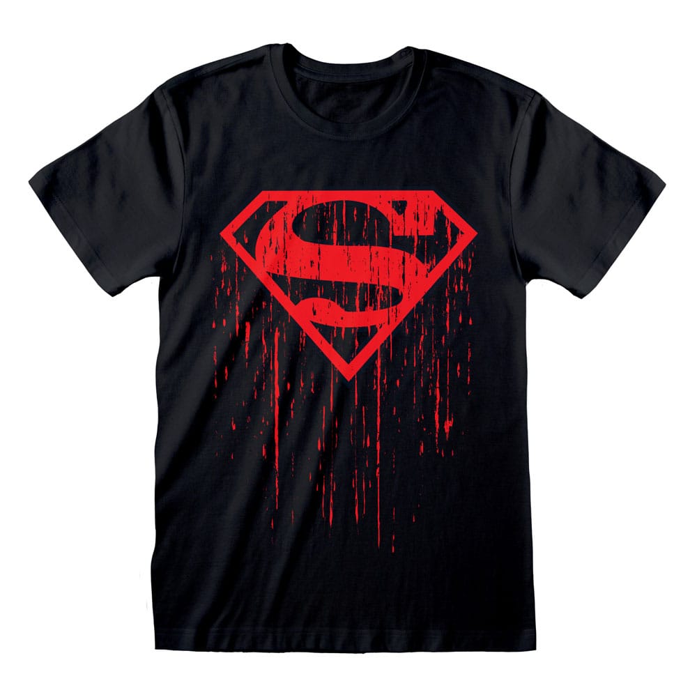 Superman T-Shirt Dripping Symbol Größe L - Smalltinytoystore