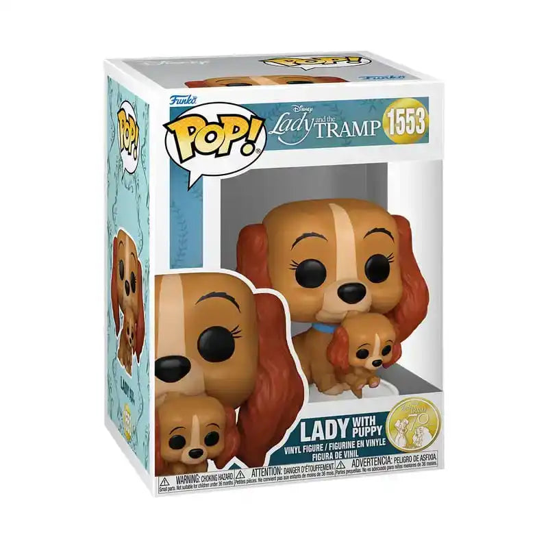 Susi & Strolch POP! Disney Vinyl Figur Lady w/puppy 9 cm - Smalltinytoystore