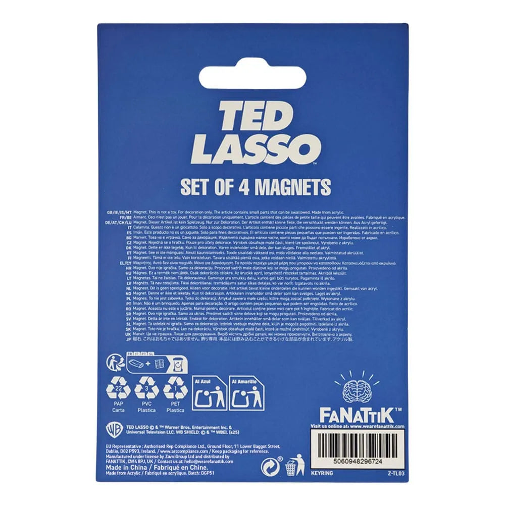 Ted Lasso Magneten 4er-Set - Smalltinytoystore