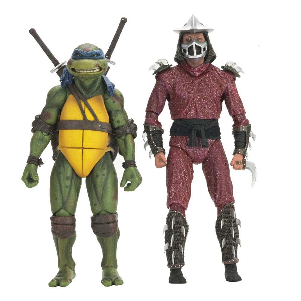 Teenage Mutant Ninja Turtles (1990 Movie) Actionfigur Roof Top Battle Shredder vs Leo 18 cm - Smalltinytoystore