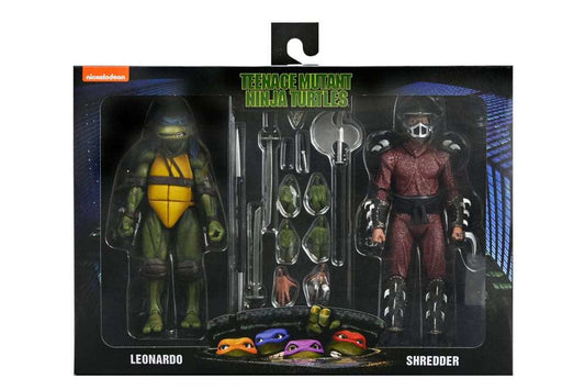 Teenage Mutant Ninja Turtles (1990 Movie) Actionfigur Roof Top Battle Shredder vs Leo 18 cm - Smalltinytoystore