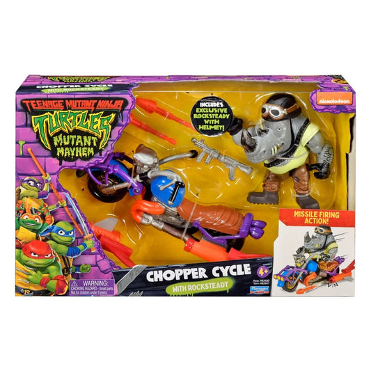 Teenage Mutant Ninja Turtles Actionfigur Chopper mit Rocksteady - Smalltinytoystore