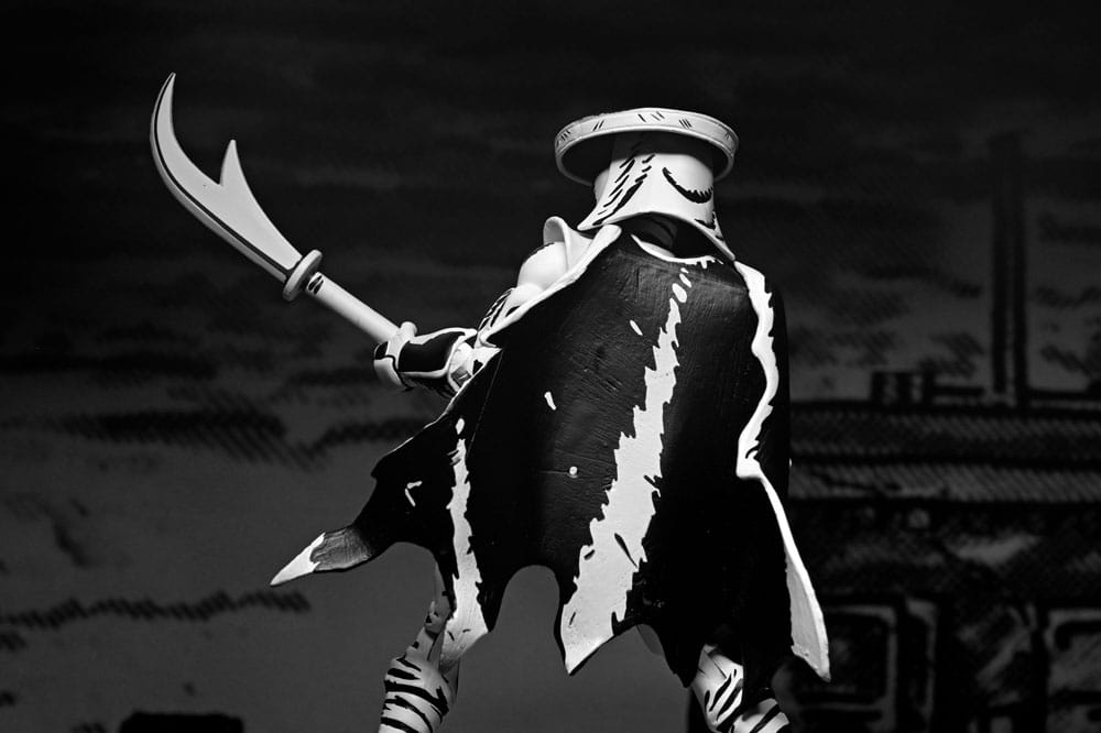 Teenage Mutant Ninja Turtles Actionfigur Elite Foot Ninja Guard Black & White 18 cm - Smalltinytoystore