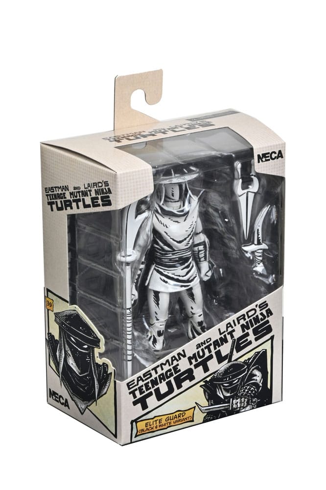 Teenage Mutant Ninja Turtles Actionfigur Elite Foot Ninja Guard Black & White 18 cm - Smalltinytoystore