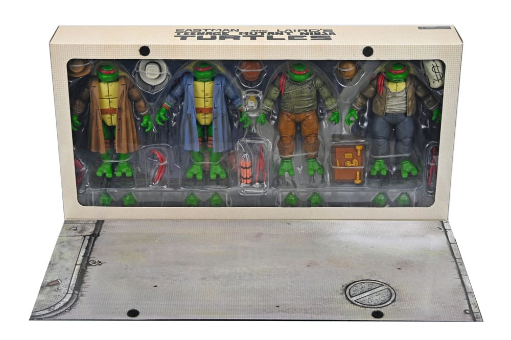 Teenage Mutant Ninja Turtles Actionfiguren 4er Pack Gangster Turtles 18 cm - Smalltinytoystore