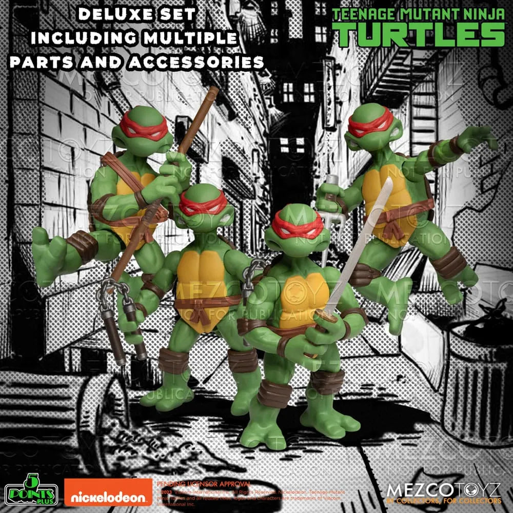 Teenage Mutant Ninja Turtles Actionfiguren Teenage Mutant Ninja Turtles Deluxe Set 8 cm - Smalltinytoystore