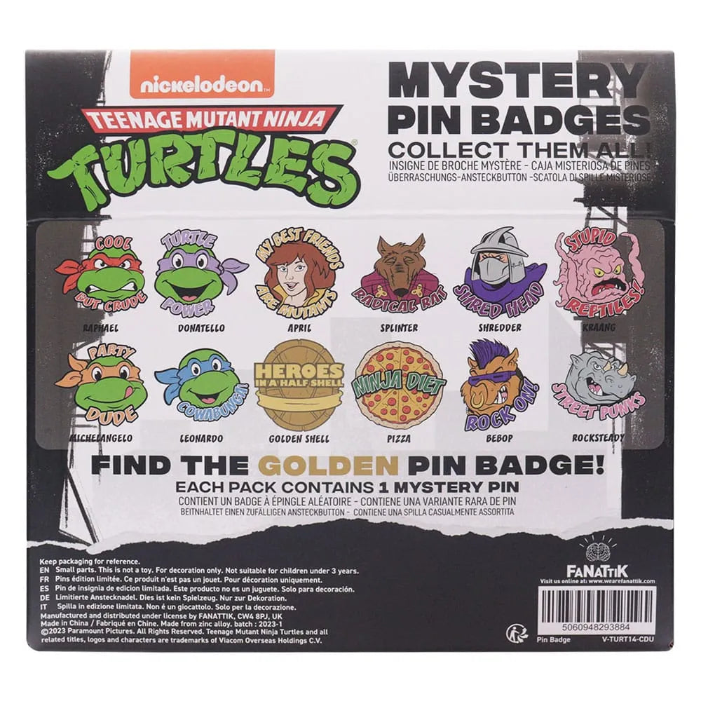 Teenage Mutant Ninja Turtles Ansteck-Pins Display (12) - Smalltinytoystore