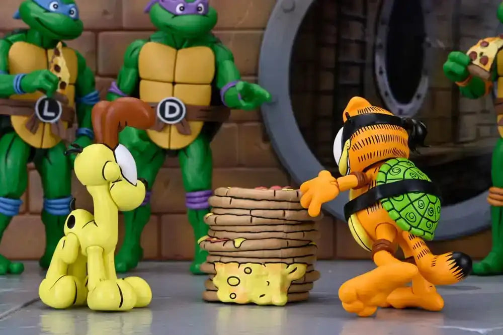 Teenage Mutant Ninja Turtles (Archie Comics) x Garfield 2er-Pack Actionfigur Ultimate Garfello & Odie 10 cm - Smalltinytoystore