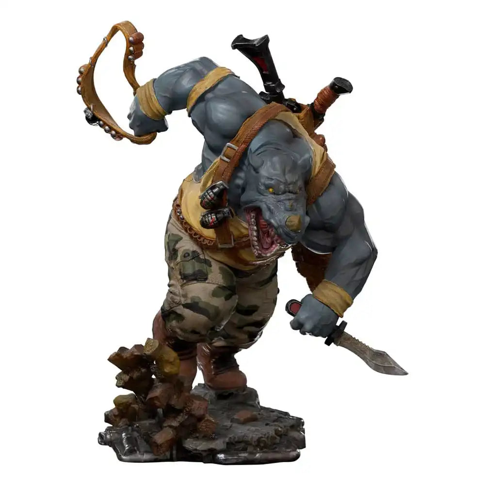 Teenage Mutant Ninja Turtles BDS Art Scale Statue 1/10 Rocksteady 24 cm - Smalltinytoystore