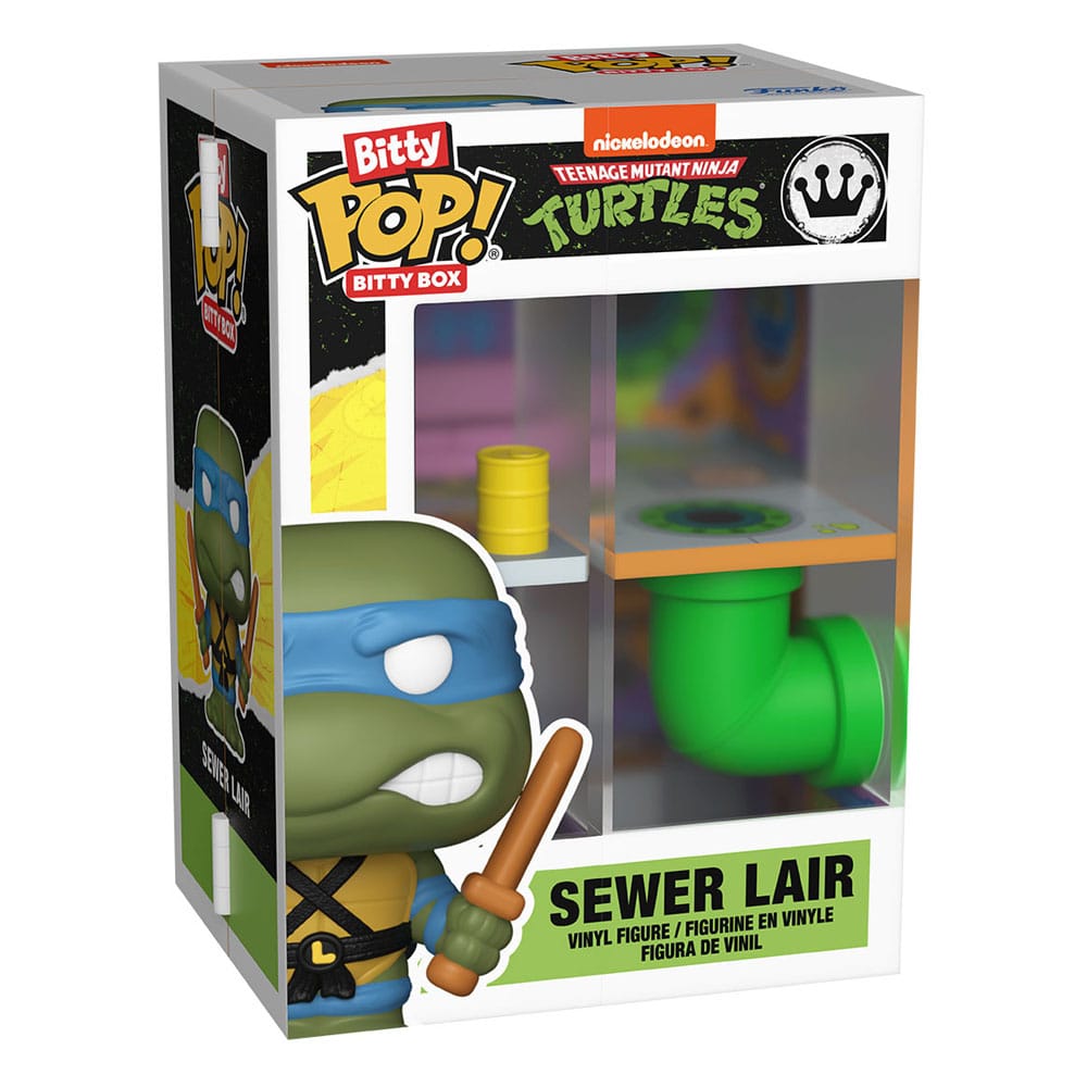 Teenage Mutant Ninja Turtles Bitty POP! Bitty Box Display mit 2 Vinyl Figuren Sewer Lair - Smalltinytoystore