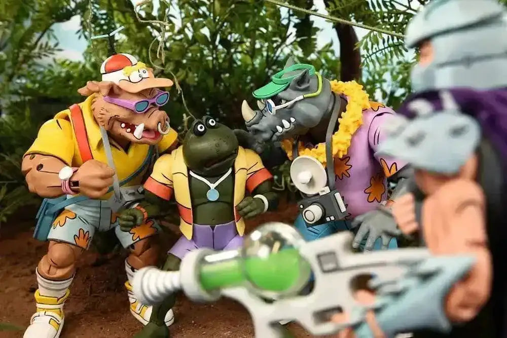 Teenage Mutant Ninja Turtles (Cartoon 1980) 2er-Pack Vacation Bebop and Rocksteady 18 cm - Smalltinytoystore