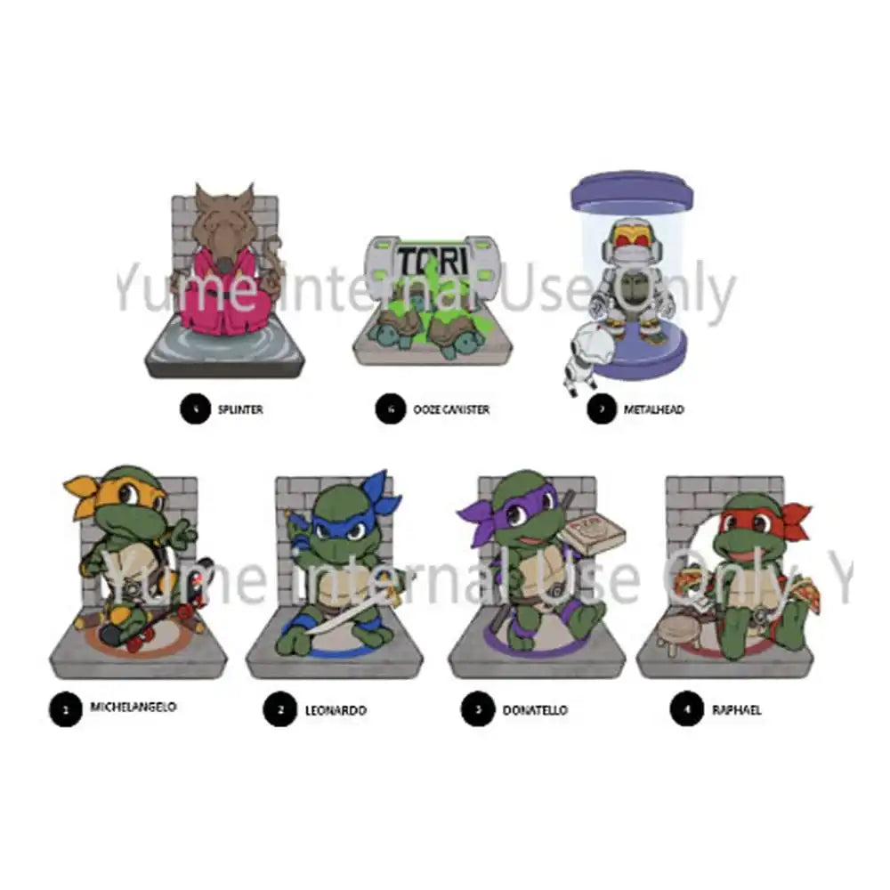 Teenage Mutant Ninja Turtles Hero Box Big Apple Series Minifiguren 8 cm Display (6) - Smalltinytoystore
