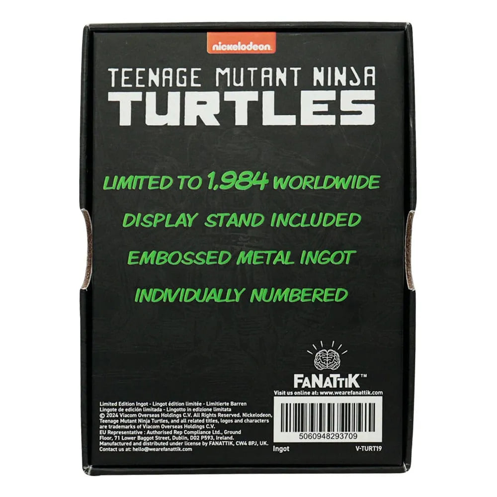 Teenage Mutant Ninja Turtles Metallbarren 40th Anniversary Green Limited Edition - Smalltinytoystore