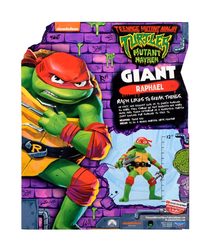 Teenage Mutant Ninja Turtles: Mutant Mayhem Action Figur Giant Raphael 30 cm - Smalltinytoystore