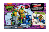 Teenage Mutant Ninja Turtles: Mutant Mayhem Action Figur Raphael & Scooter mit Seitenwagen 11 cm - Smalltinytoystore