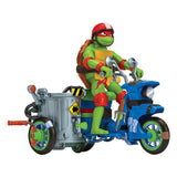 Teenage Mutant Ninja Turtles: Mutant Mayhem Action Figur Raphael & Scooter mit Seitenwagen 11 cm - Smalltinytoystore