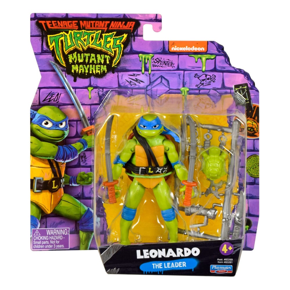 Teenage Mutant Ninja Turtles: Mutant Mayhem Actionfigur Leonardo 10 cm - Smalltinytoystore