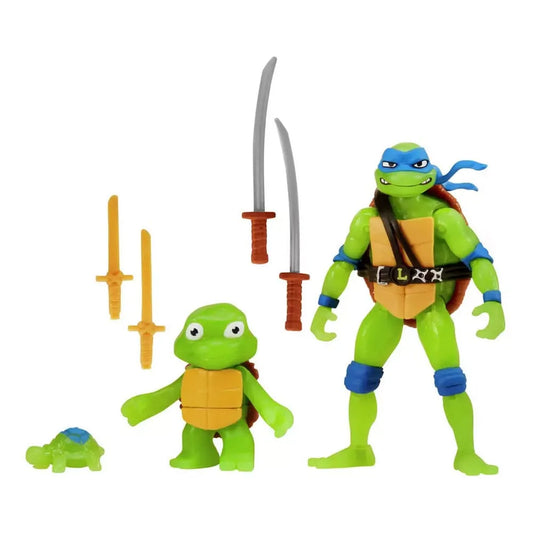 Teenage Mutant Ninja Turtles: Mutant Mayhem Actionfiguren 3er-Pack Leonardo Evolution 10 cm - Smalltinytoystore