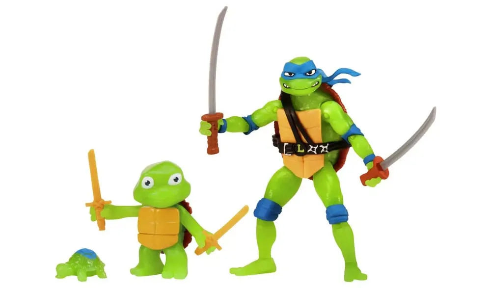 Teenage Mutant Ninja Turtles: Mutant Mayhem Actionfiguren 3er-Pack Leonardo Evolution 10 cm - Smalltinytoystore