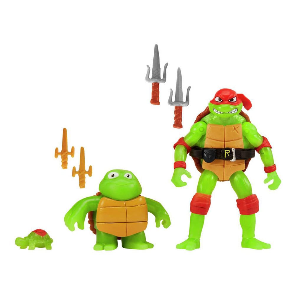 Teenage Mutant Ninja Turtles: Mutant Mayhem Actionfiguren 3er-Pack Raphael Evolution Raphael & Leonardo Assortment (6) - Smalltinytoystore