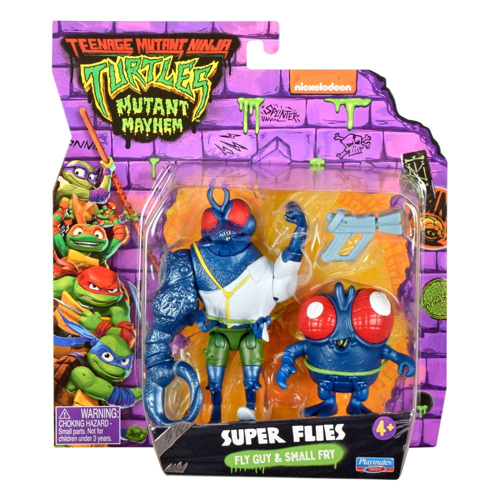 Teenage Mutant Ninja Turtles: Mutant Mayhem Actionfiguren Super Fly & Toddler Super Fly 11 cm - Smalltinytoystore