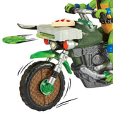 Teenage Mutant Ninja Turtles: Mutant Mayhem Drive N Kick Action Figur Leonardo & Motorrad 11 cm - Smalltinytoystore