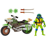 Teenage Mutant Ninja Turtles: Mutant Mayhem Drive N Kick Action Figur Leonardo & Motorrad 11 cm - Smalltinytoystore