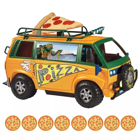 Teenage Mutant Ninja Turtles: Mutant Mayhem Fahrzeug Pizzafire Van 20 cm - Smalltinytoystore