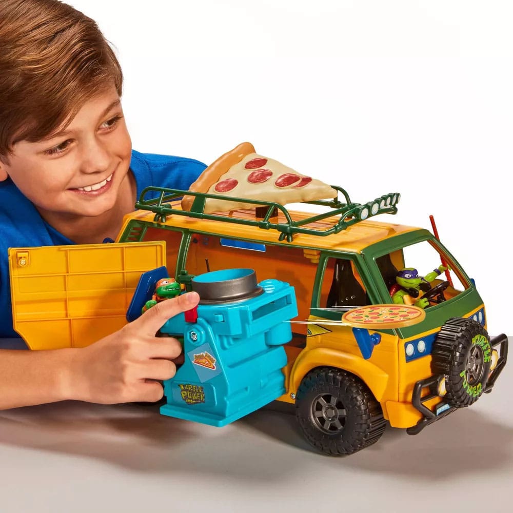 Teenage Mutant Ninja Turtles: Mutant Mayhem Fahrzeug Pizzafire Van 20 cm - Smalltinytoystore