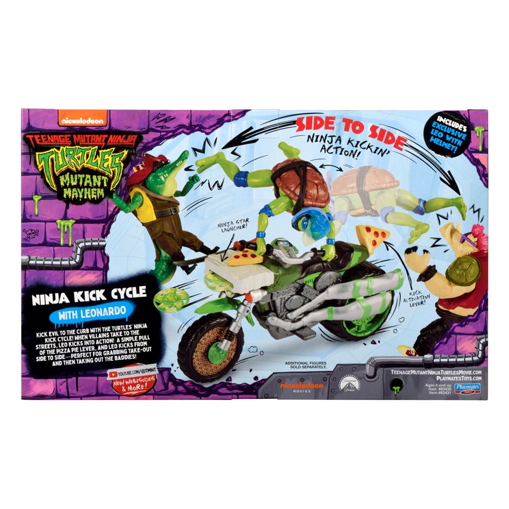 Teenage Mutant Ninja Turtles: Mutant Mayhem Fahrzeuge mit Figuren 30 cm Sortiment (4) - Smalltinytoystore