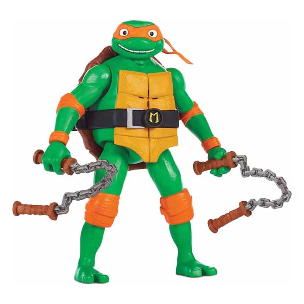 Teenage Mutant Ninja Turtles: Mutant Mayhem Ninja Shouts Action Figur Michelangelo 14 cm - Smalltinytoystore