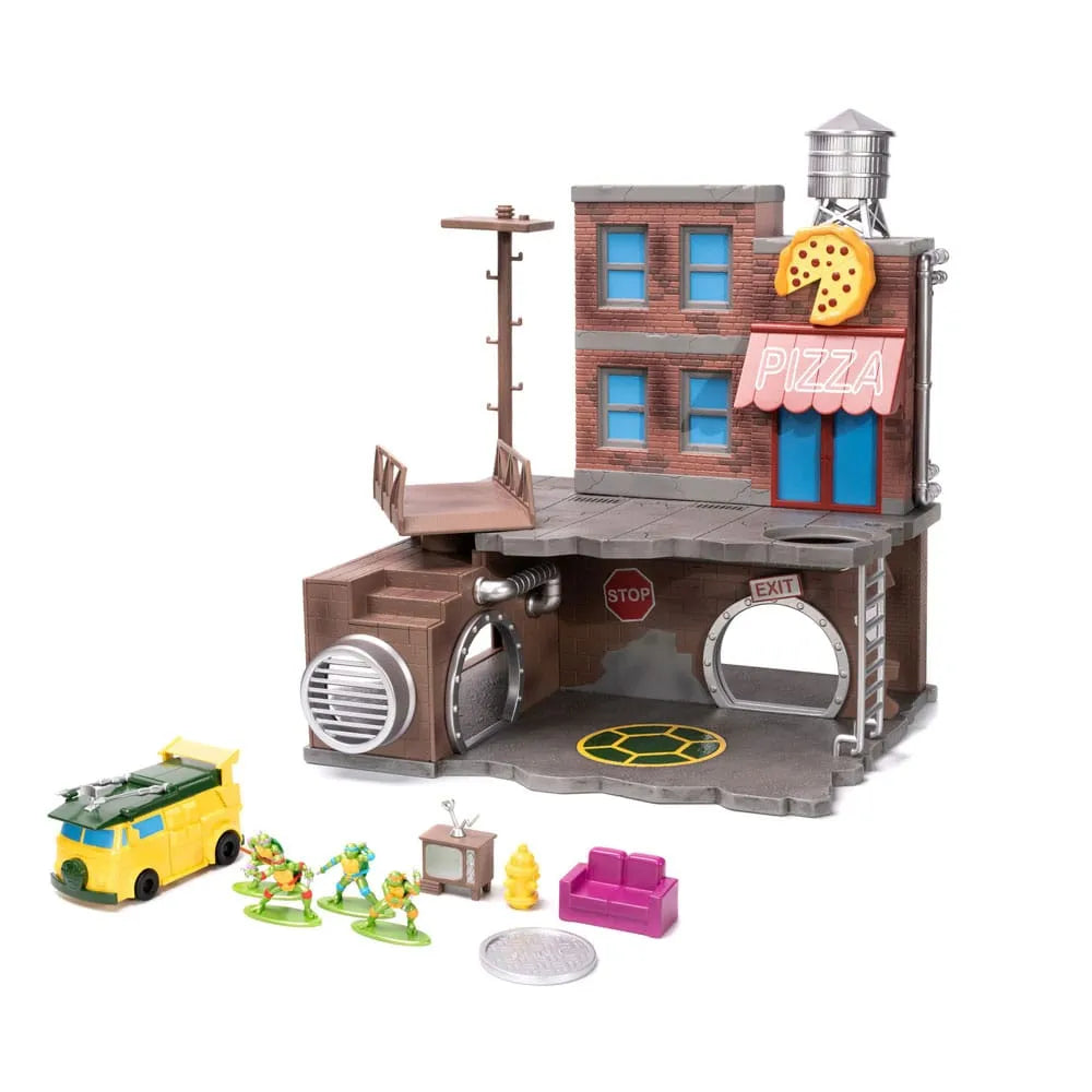 Teenage Mutant Ninja Turtles Nano Metalfigs Nano Scene Diorama - Smalltinytoystore