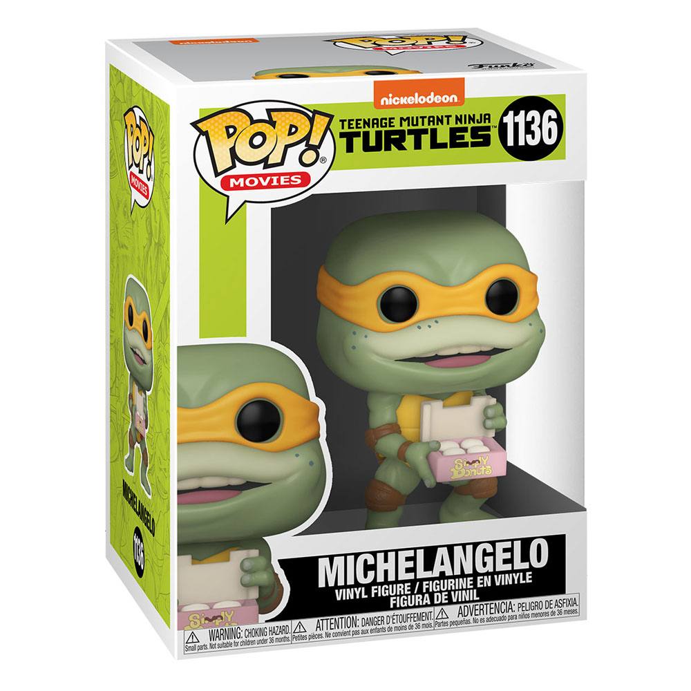 Teenage Mutant Ninja Turtles POP! Movies Vinyl Figur Michaelangelo 9 cm - Smalltinytoystore