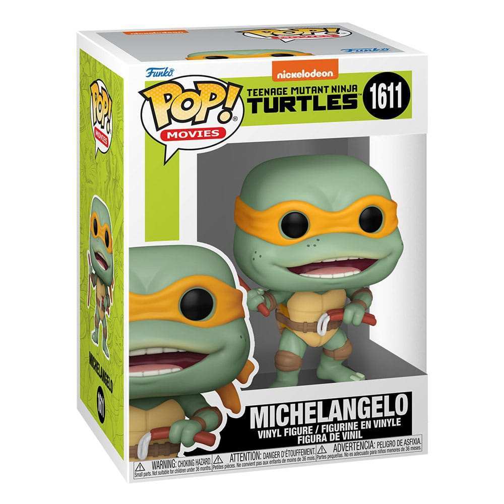 Teenage Mutant Ninja Turtles POP! Movies Vinyl Figur Michelangelo Sausage Link Nunchucks 9 cm - Smalltinytoystore