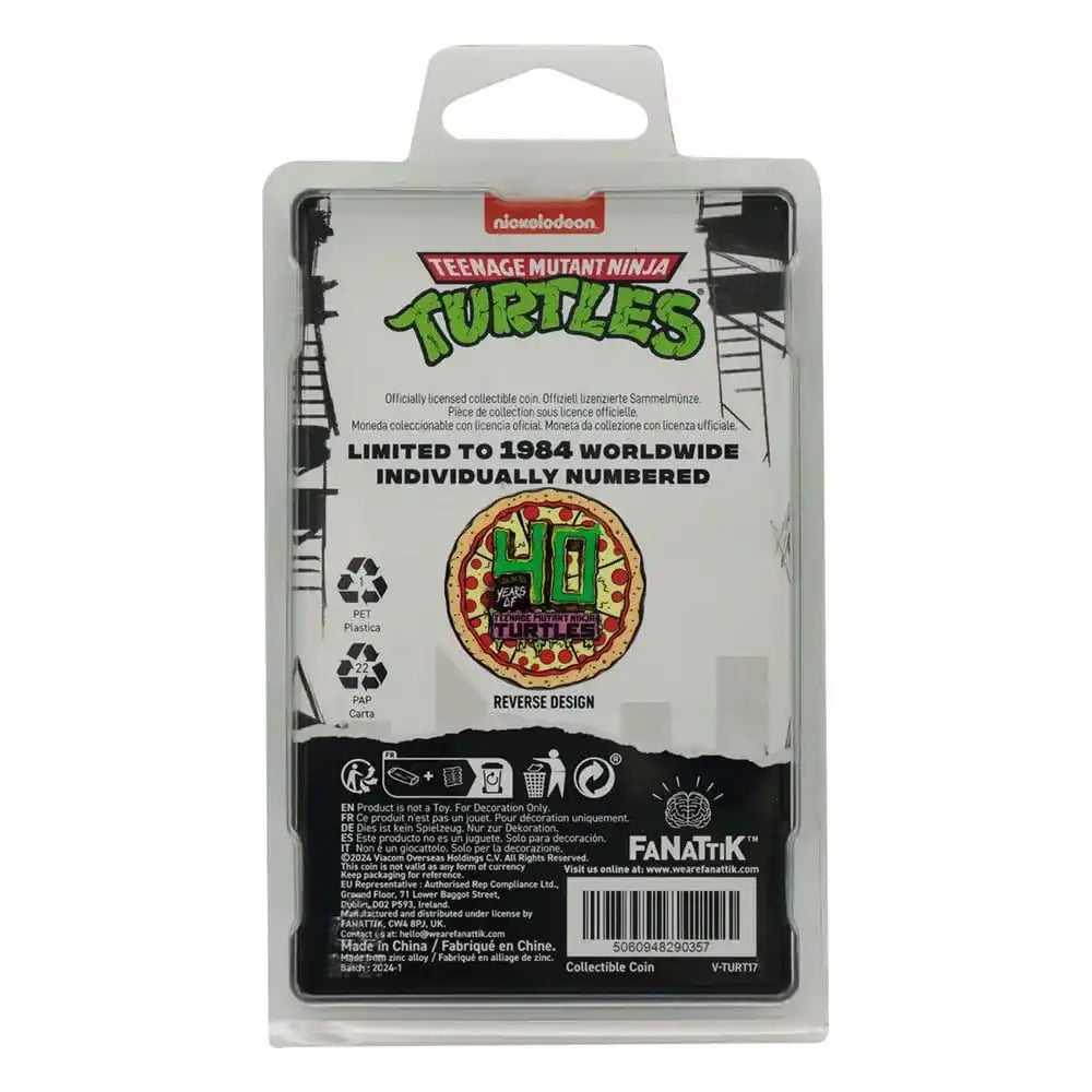 Teenage Mutant Ninja Turtles Sammelmünze 40th Anniversary Limited Edition - Smalltinytoystore