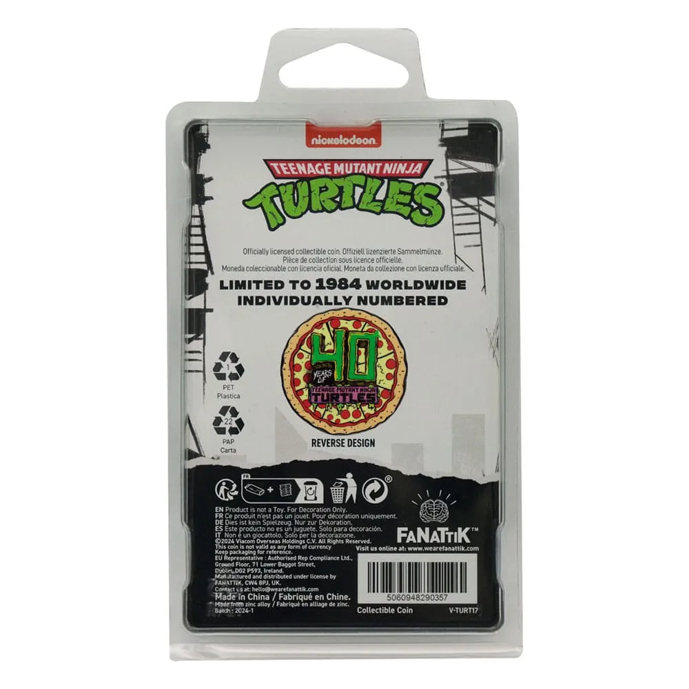 Teenage Mutant Ninja Turtles Sammelmünze 40th Anniversary Limited Edition - Smalltinytoystore
