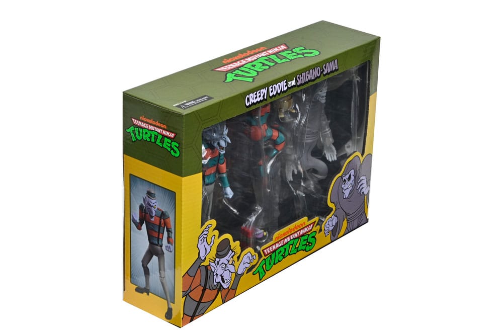 Teenage Mutant Ninja Turtles: Saturday Morning Adventures Actionfiguren 2-Pack Creepy Eddie & Shibano-Sama 17 cm - Smalltinytoystore