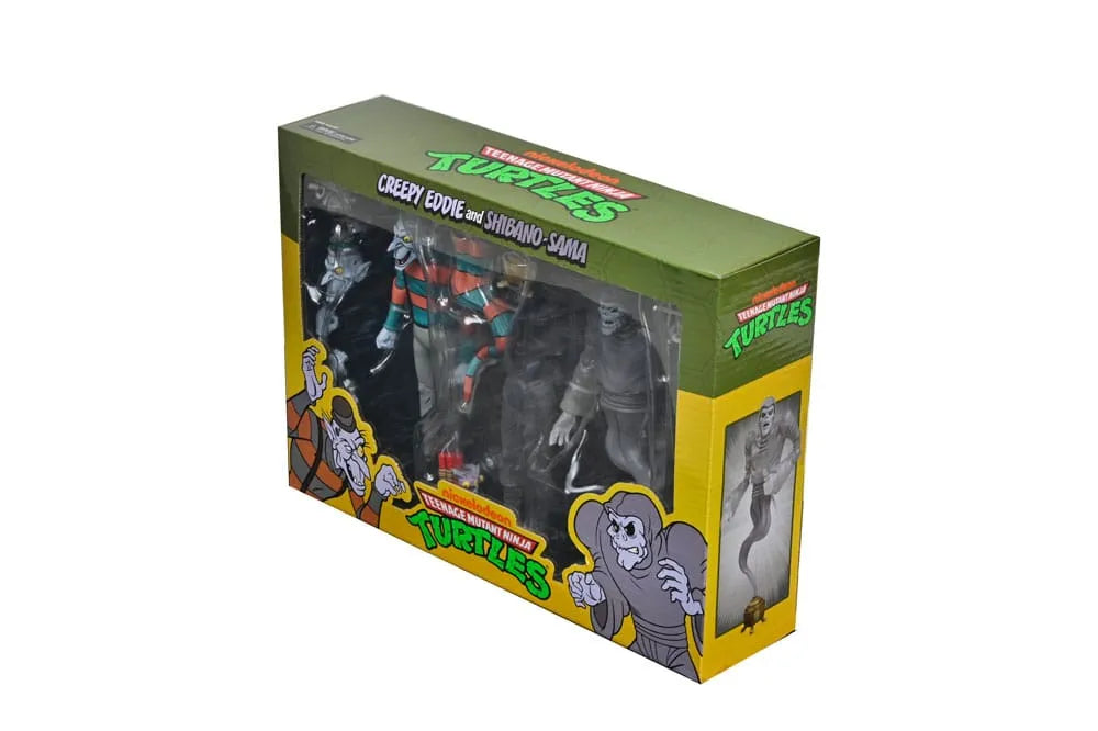 Teenage Mutant Ninja Turtles: Saturday Morning Adventures Actionfiguren 2-Pack Creepy Eddie & Shibano-Sama 17 cm - Smalltinytoystore