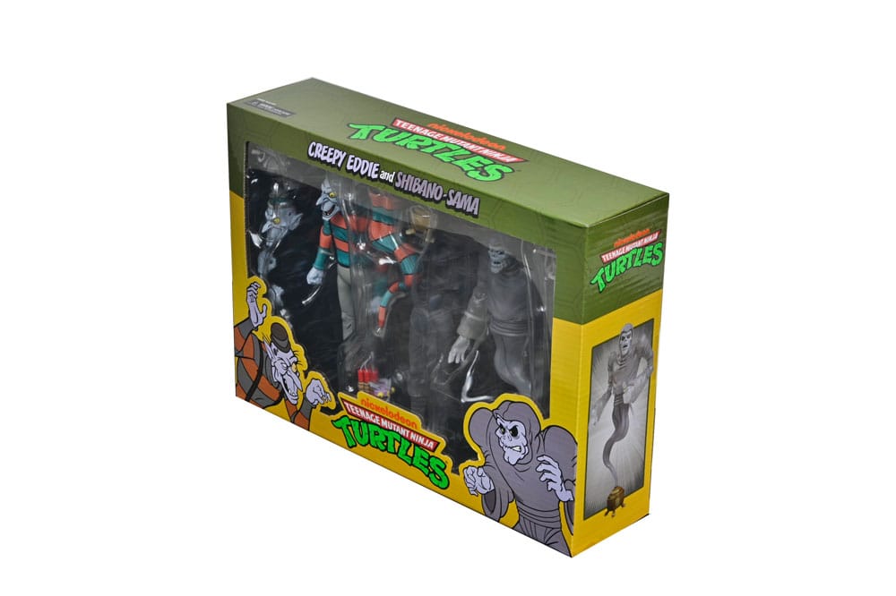 Teenage Mutant Ninja Turtles: Saturday Morning Adventures Actionfiguren 2-Pack Creepy Eddie & Shibano-Sama 17 cm - Smalltinytoystore