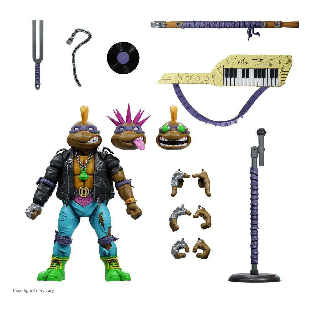 Punker Donatello Actionfigur Teenage Mutant Ninja Turtles mit Zubehör, Smalltinytoystore