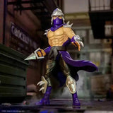 Shredder Actionfigur mit silberner Rüstung, lila Umhang, detailliert, Smalltinytoystore