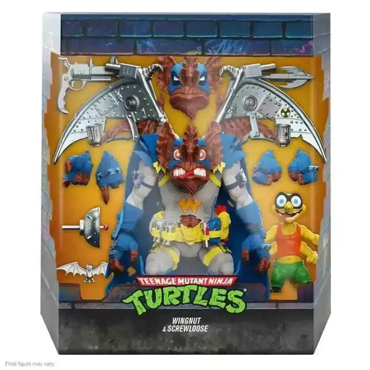 Teenage Mutant Ninja Turtles Ultimates Actionfigur Wingnut und Screwloose, 18 cm, im Originalkarton von Smalltinytoystore