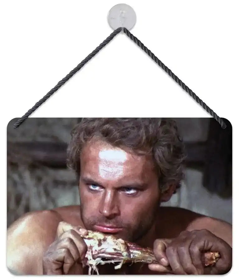Terence Hill Blechschild Terence Hühnchen 16,5 x 11,5 cm - Smalltinytoystore